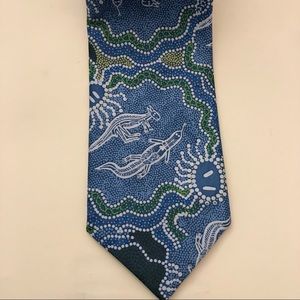 🌺 Australian Men’s Indigenous Aboriginal Printed Novelty Pattern Tie